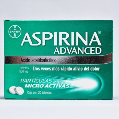 ASPIRINA ADVANCED 500MG TAB C/20 (ACIDO ACETIL SALICILICO)