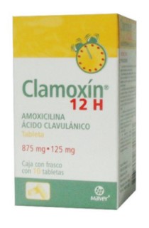 CLAMOXIN 12H 875/125MG TAB C/10