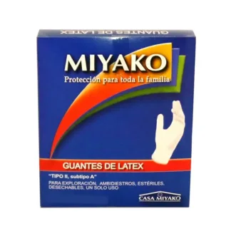 MIYAKO GUANTE LATEX MEDIANO