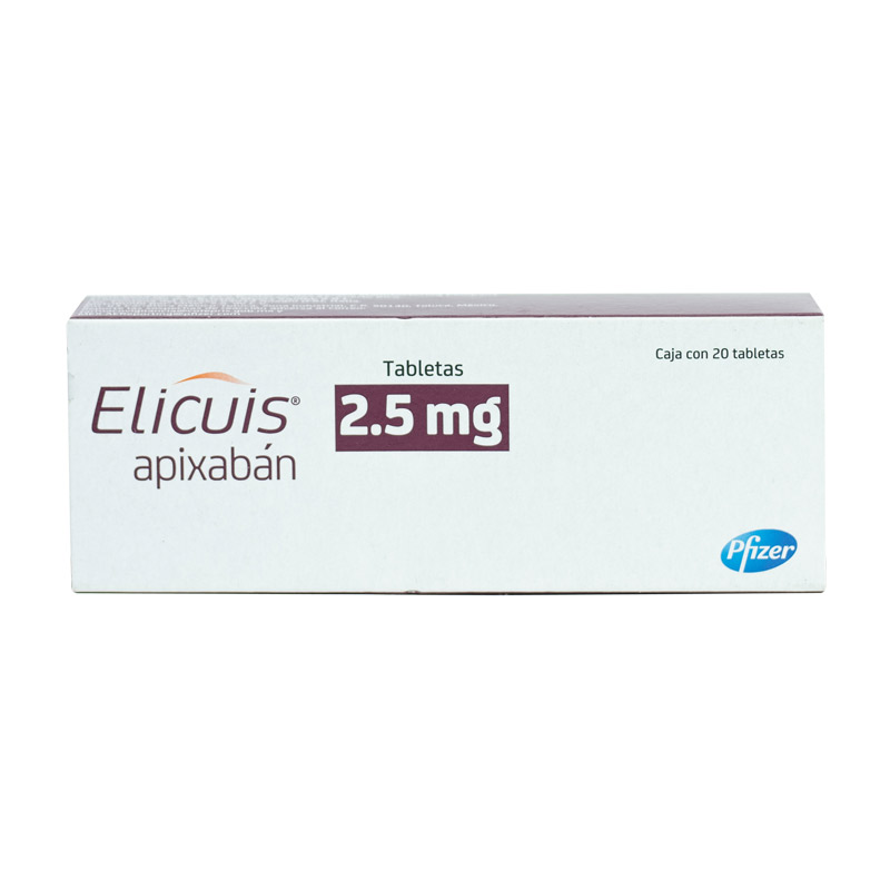 ELICUIS 2.5MG TAB C/20 | Farmacias San Isidro | Farmacia a domicilio