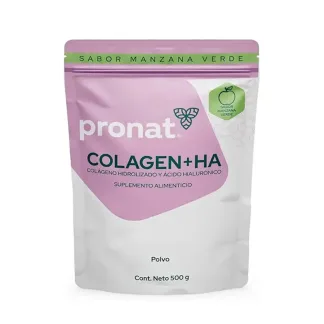 PRONAT COLAGEN + HA MANZANA VERDE 500 GR